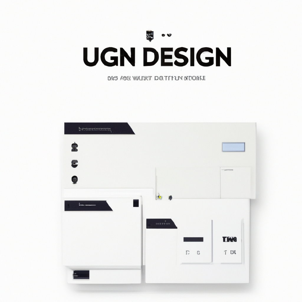 UI элементы дизайн-системы: кнопки, поля форм, карточки; светлая тема; современная сетка, чистая типографика